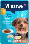 &Scaron;unų &scaron;lapias ėdalas WINSTON su kalakutiena želėje, 100 g