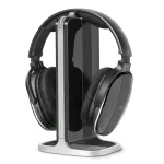 Belaidės ausinės televizoriui su RF siųstuvu ir Bluetooth įkrovikliu