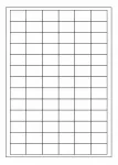 Lipnios etiketės spausdinimui, A4, 32x22 mm, 10 lapų, baltos