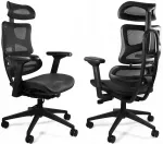 Biuro kėdė ERGOTECH, juoda, ergonomi&scaron;ka
