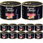 Katzenų ėdalas Dolina Noteci Premium su la&scaron;i&scaron;a, 12 x 185 g