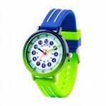 Vaiki&scaron;kas laikrodis Kiddus Time Teacher Gradient Blue Green
