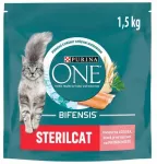 Sausas kačių ėdalas Purina One su la&scaron;i&scaron;a, sterilizuotoms katėms, 1,5 kg x3