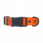 &Scaron;uns antkaklis Biothane, oranžinis, 25 mm, S (30&ndash;45 cm), su sagtimi