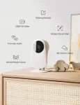 Vaizdo kūdikio stebėjimo kamera NOOIE, WiFi, 1080P HD, naktinis matymas, judesio aptikimas, suderinama su Alexa