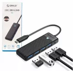 USB &scaron;akotuvas ORICO PAPW4A-C3-015-BK-EP, 4 USB-A 3.0 jungtys, 5Gbps, juodas