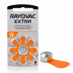Klausos aparato baterijos RAYOVAC 13 PR48, 8 vnt.