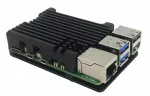 Juodas au&scaron;intuvas Raspberry Pi 5 korpusui