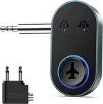 Bluetooth adapteris 5.3, 2-in-1 siųstuvas lėktuvui ir televizoriui, 16 val.