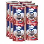 &Scaron;lapias kačių ėdalas PREVITAL su jautiena ir kepenėlėmis, 12 x 415 g