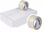 Pakavimo lipni juosta KOMA, 48 mm x 60 yd, permatoma, 6 vnt.
