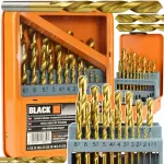 Titaniniai grąžtai Black 33001, 19 dalių