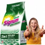 Skalbimo milteliai Signum Universal 4,5 kg, 2in1, Clovin Family Pack, folijoje