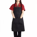Darbo prijuostė su džinsinėmis ki&scaron;enėmis, unisex, DB