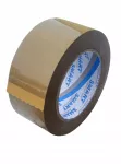 Ruda pakavimo lipni juosta SMART, 48 mm x 132 m, stipri, tirpiklių pagrindo