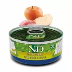 &Scaron;lapi katės ėdalas Farmina ND PRIME su &scaron;erniena, elniena ir obuoliais, 70 g