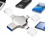 Atmintukas 256 GB, USB-A, USB-C, Micro USB, OTG, 4in1