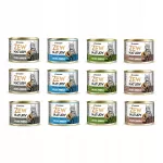 &Scaron;lapias kačių ėdalas Zew Natury Premium, įvairių skonių, 12 x 185 g
