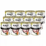 &Scaron;unų konservai Rafi Classic su pauk&scaron;tiena, 12 x 800 g