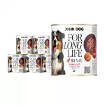 &Scaron;unų konservai su kengūriena ir moliūgu John Dog, 6 x 800 g