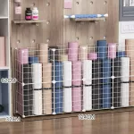 Geležinė laikymo dėžė sporto inventoriui, balta, vidutinė, su 4 stulpeliais