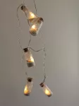 LED lempų rinkinys su stiklainiais, smėliu ir kriauklėmis, 8 vnt.