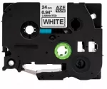 Etiketės juostelė Brother TZeFX221, 9 mm, balta, laidams