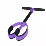 Elastinė treniruočių juosta su pedalais, neslystanti, violetinė, 25 kg