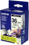 Etiketės juostelė Brother P-Touch TZ261, juoda ant balto