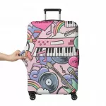 Lagamino apsauginis užvalkalas, dydis L, 70x50x30 cm, elastingas, su muzikos motyvais