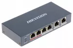 Tinklo komutatorius Hikvision DS-3E0106HP-E, 4 PoE prievadai