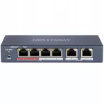 PoE tinklo jungiklis Hikvision, 4 prievadai, 30W