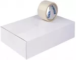 Pakavimo juosta KOMA, ruda, 48 mm, 60 yd, 6 vnt.