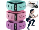 Atsparumo juostų rinkinys kojų pratimams PACEARTH, 3 vnt., Bioder Fitness