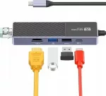 USB-C &scaron;akotuvas SAN ZANG MASTER, 5 jungtys, PD 60W, 5 Gb/s
