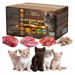 &Scaron;lapias kačių maistas Green Nutrition, 4 skonių rinkinys, 80 x 100 g