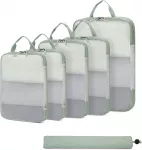 Lagamino suspaudimo mai&scaron;eliai ECOHUB, 6 vnt., žali, 42x30x10 cm