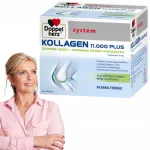 Kolageno maisto papildas Doppelherz Collagen 11.000 Plus, 30 geriamų ampulių