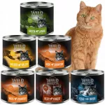 Premium kačių maistas be grūdų Wild Freedom Adult, 6 x 200 g, 98 % mėsa