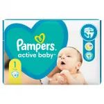 Sauskelnės Pampers ActiveBaby, 1 dydis, 2&ndash;5 kg, 43 vnt.