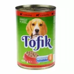 &Scaron;unų konservai Tofik su jautiena padaže, 415 g