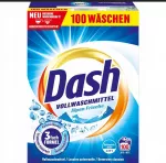 Skalbimo milteliai Dash Universal Alpen Frische, baltiems drabužiams, 5 kg, 100 skalbimų