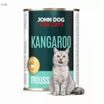 &Scaron;lapias kačių maistas John Dog su kengūriena, pa&scaron;teto konsistencijos, 400 g
