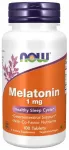 Maisto papildas NOW FOODS Melatoninas 1 mg su vitaminu B6 ir B3, 100 tablečių