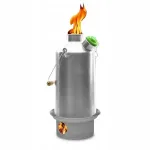 Nerūdijančio plieno virdulys Kelly Kettle Scout 1,2 l su &scaron;vilpuku ir krep&scaron;iu