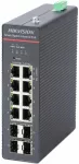 Tinklo jungiklis Hikvision DS-3T1512HP-SI-8P4FKIT, 240W, LinkVu