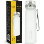 Sportinis vandens butelis 4FIZJO Tritan, sandarus, su matavimų žymėmis, 650 ml