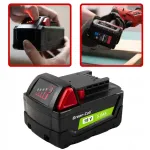 Akumuliatorius GREEN CELL, skirtas Milwaukee M18B5, 18V, 5Ah, 4932430483
