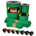 Paracord virvė EDCX 4 mm, 15 m, žalia, pagaminta Lenkijoje