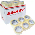 Lipni pakavimo juosta SMART, bespalvė, 48 mm x 91 m, 6 vnt.